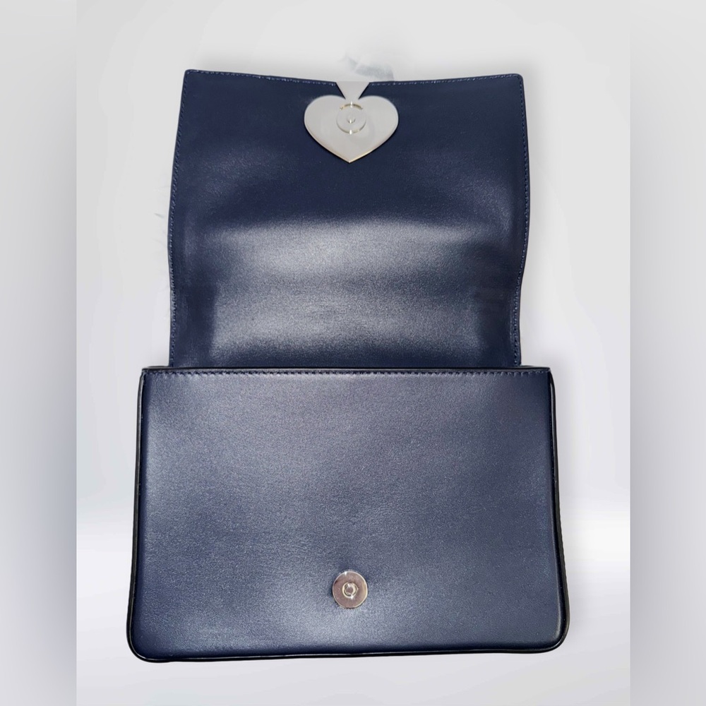 Kate Spade Denim Amelia Jeweled Shoulder Bag w/ Crystal Spade - Picture 7 of 16
